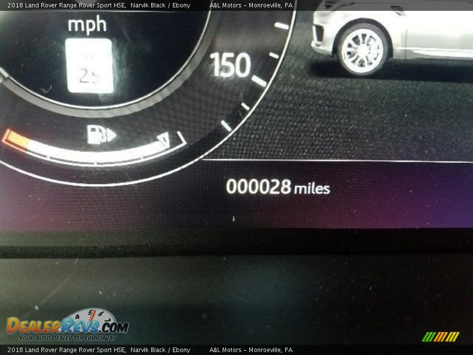2018 Land Rover Range Rover Sport HSE Narvik Black / Ebony Photo #13