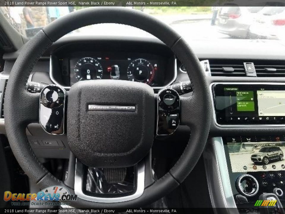 2018 Land Rover Range Rover Sport HSE Narvik Black / Ebony Photo #14