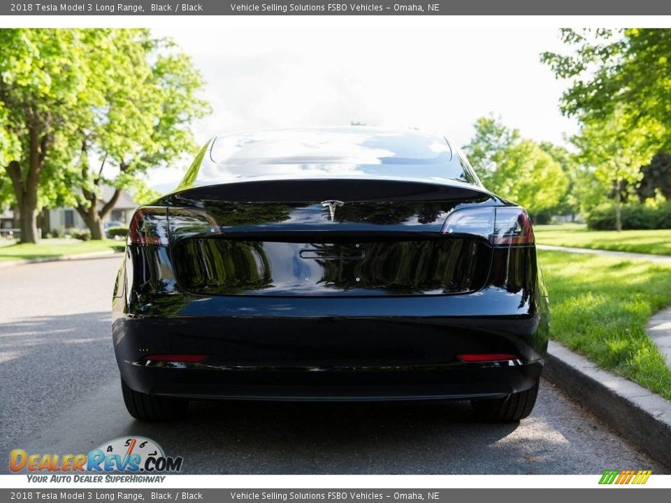 2018 Tesla Model 3 Long Range Black / Black Photo #16
