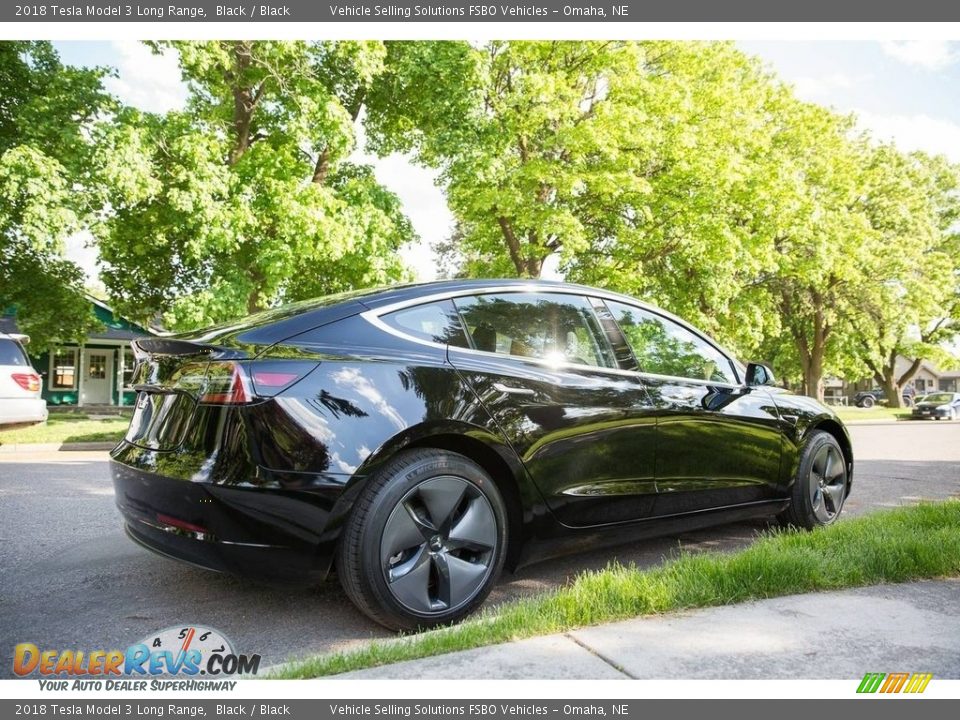 2018 Tesla Model 3 Long Range Black / Black Photo #18