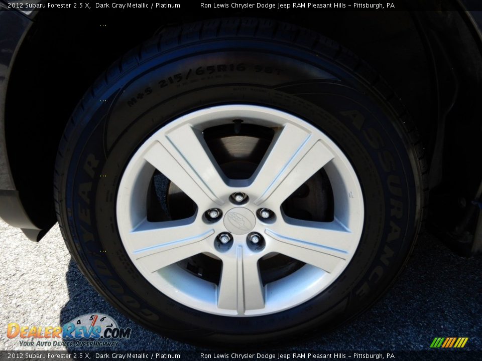2012 Subaru Forester 2.5 X Dark Gray Metallic / Platinum Photo #10