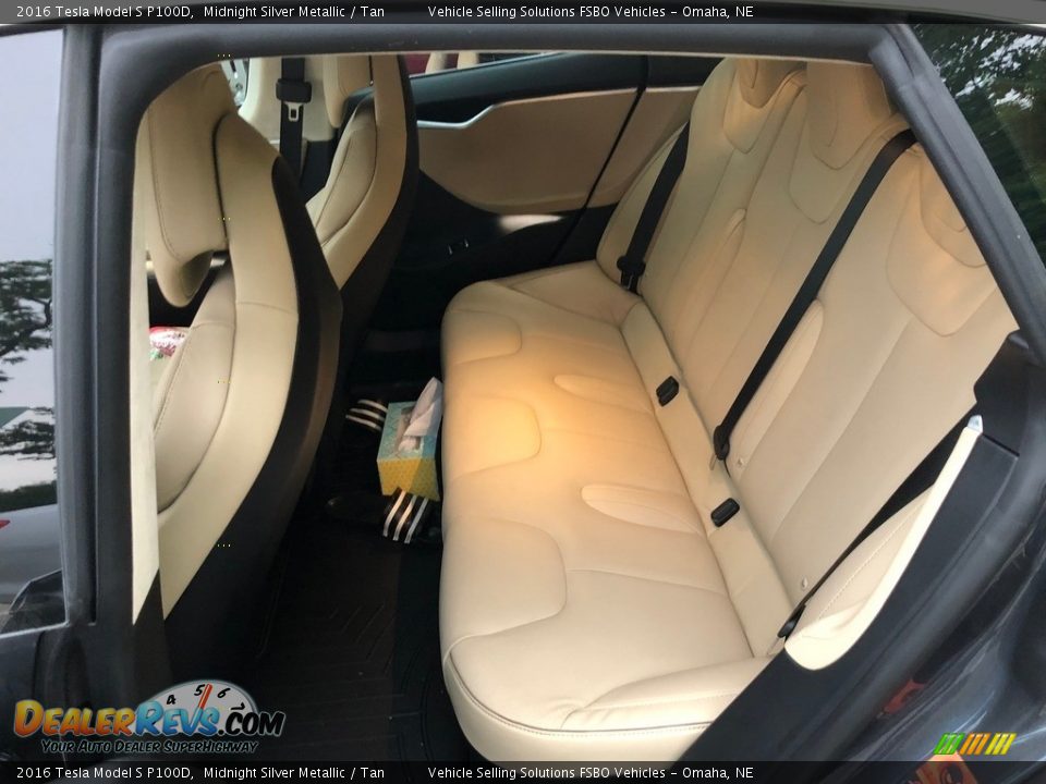 Rear Seat of 2016 Tesla Model S P100D Photo #6