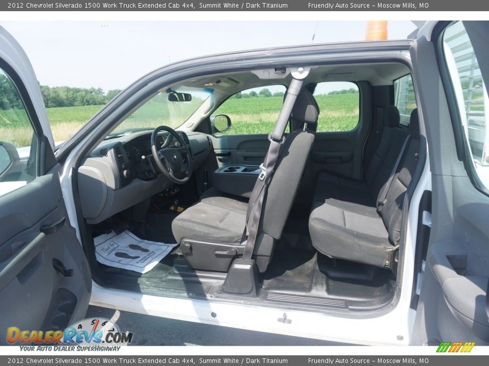 2012 Chevrolet Silverado 1500 Work Truck Extended Cab 4x4 Summit White / Dark Titanium Photo #8