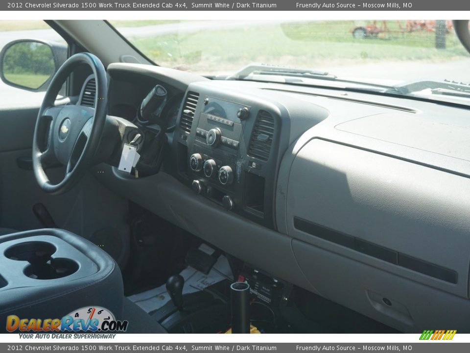 2012 Chevrolet Silverado 1500 Work Truck Extended Cab 4x4 Summit White / Dark Titanium Photo #14
