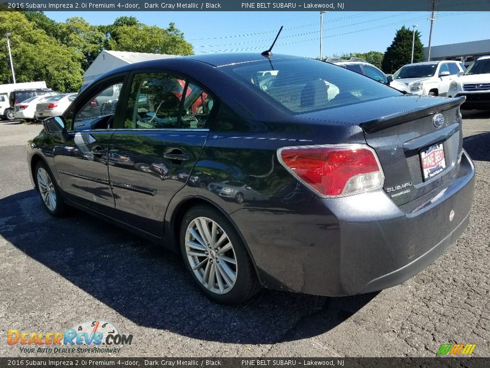 2016 Subaru Impreza 2.0i Premium 4-door Dark Gray Metallic / Black Photo #2