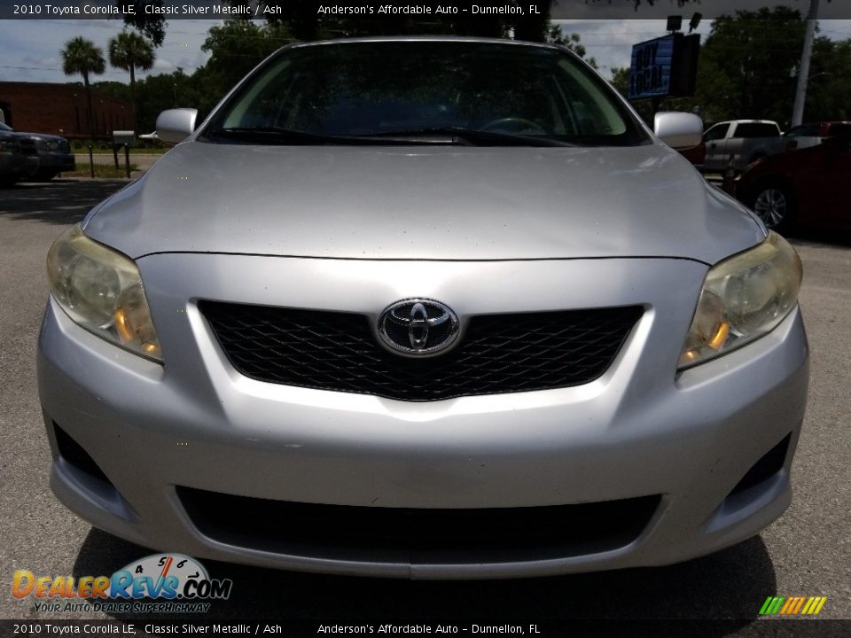 2010 Toyota Corolla LE Classic Silver Metallic / Ash Photo #8