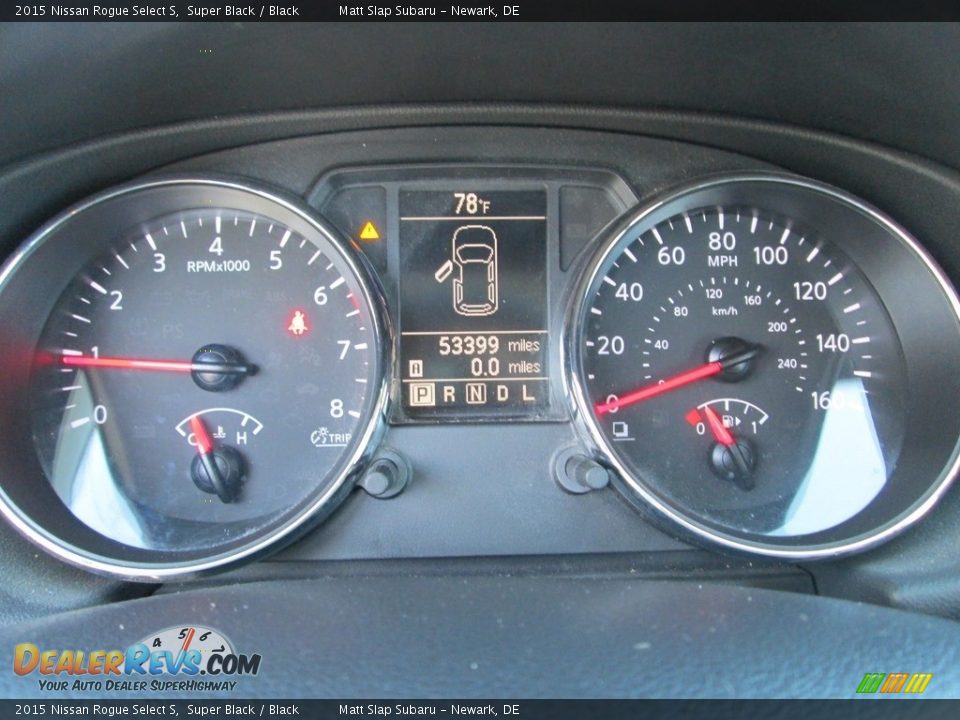 2015 Nissan Rogue Select S Super Black / Black Photo #26