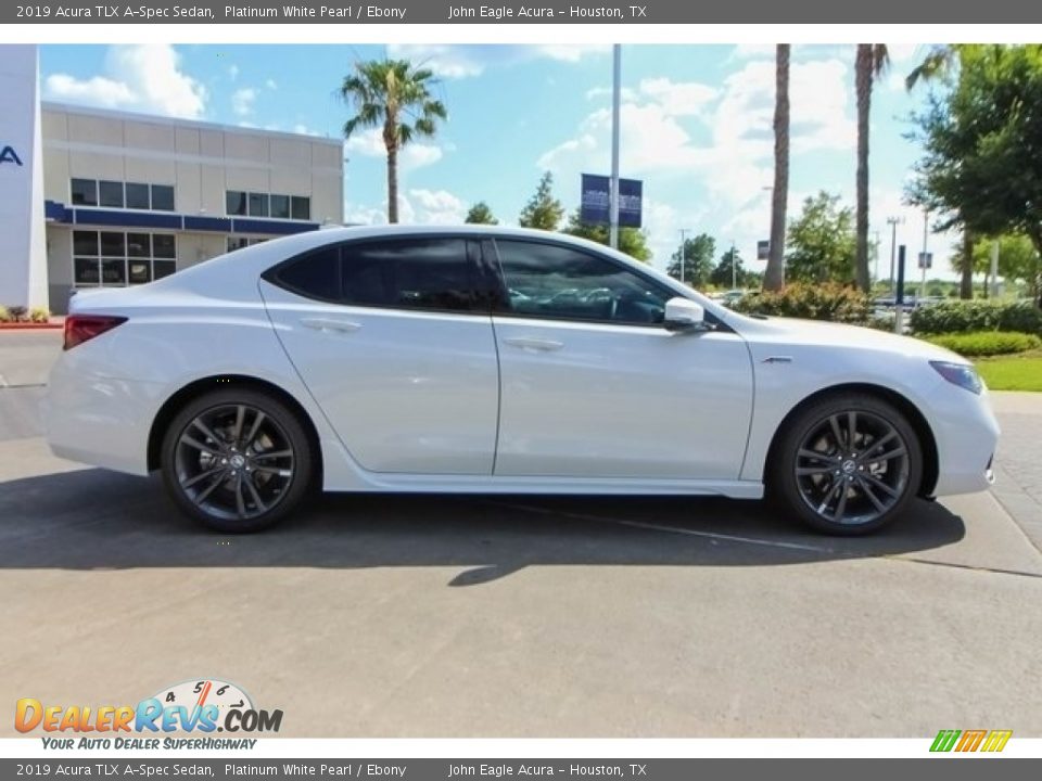 Platinum White Pearl 2019 Acura TLX A-Spec Sedan Photo #8