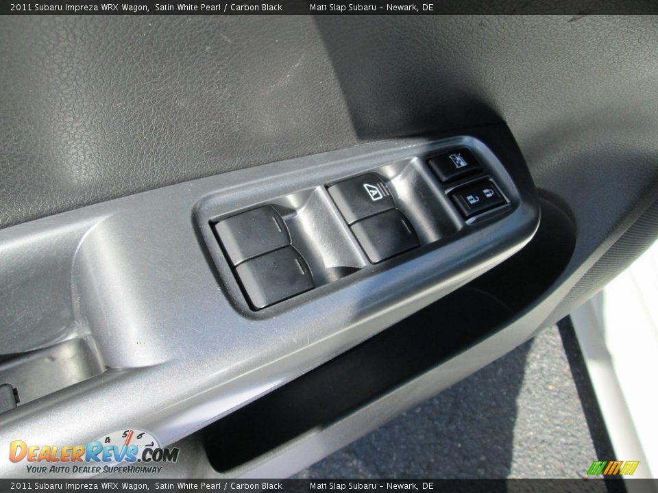 2011 Subaru Impreza WRX Wagon Satin White Pearl / Carbon Black Photo #15