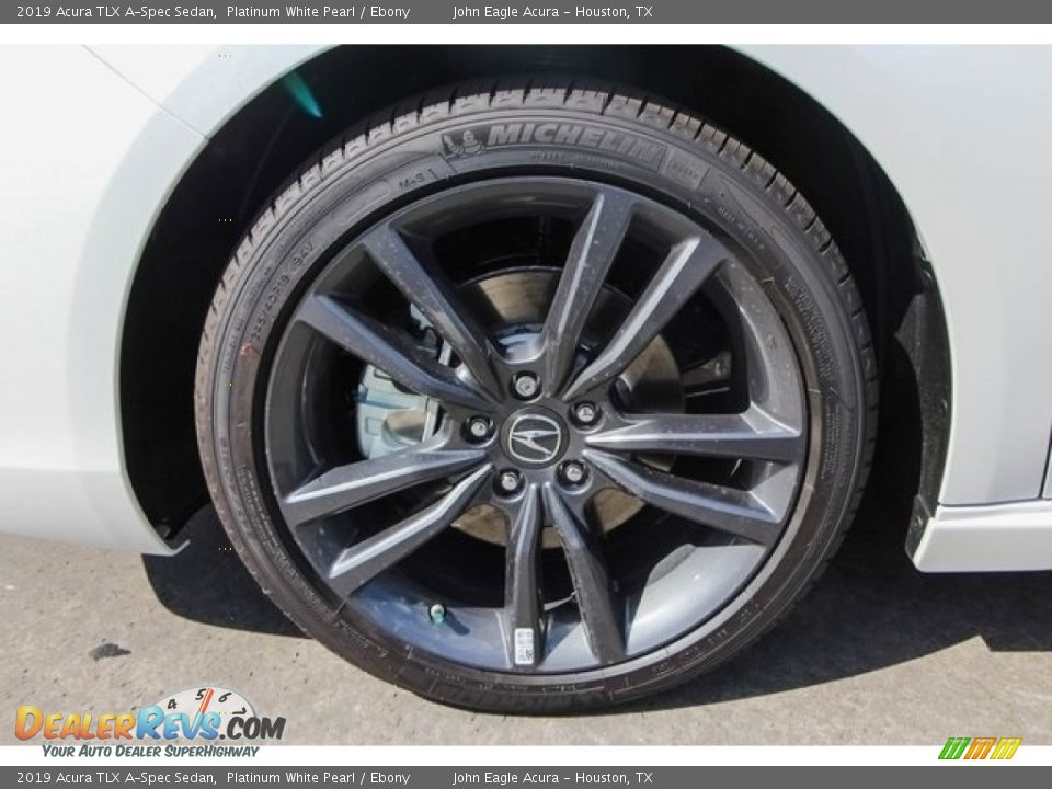 2019 Acura TLX A-Spec Sedan Platinum White Pearl / Ebony Photo #14