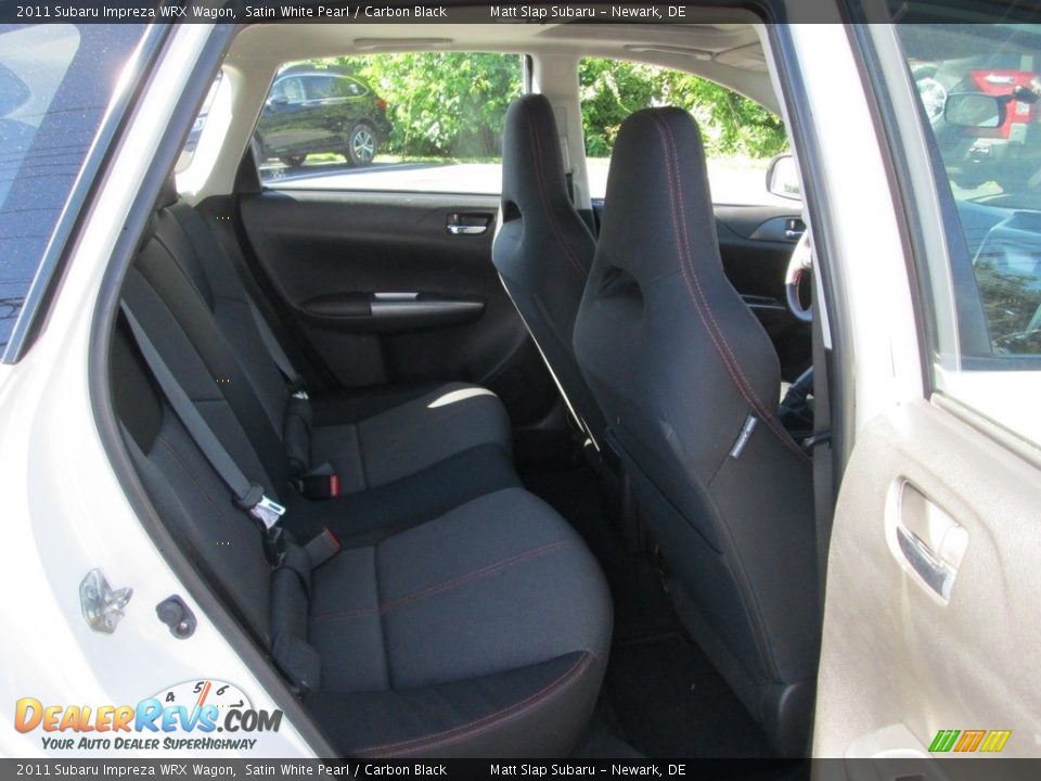 2011 Subaru Impreza WRX Wagon Satin White Pearl / Carbon Black Photo #20