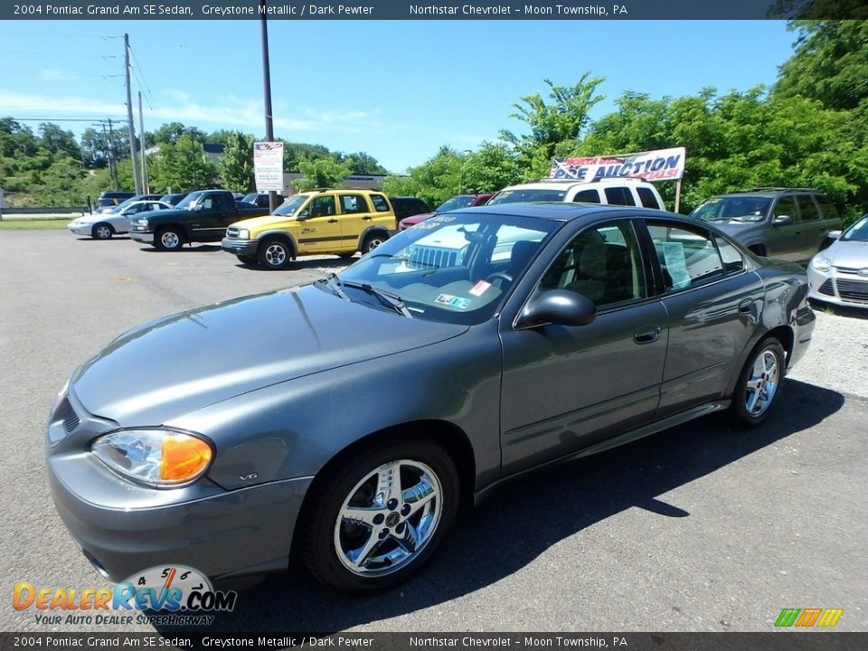 2004 Pontiac Grand Am SE Sedan Greystone Metallic / Dark Pewter Photo #1