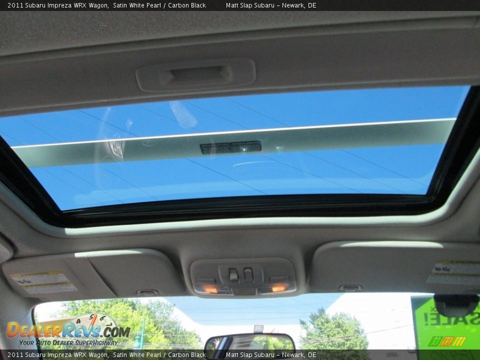 2011 Subaru Impreza WRX Wagon Satin White Pearl / Carbon Black Photo #22