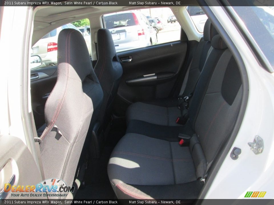 2011 Subaru Impreza WRX Wagon Satin White Pearl / Carbon Black Photo #23