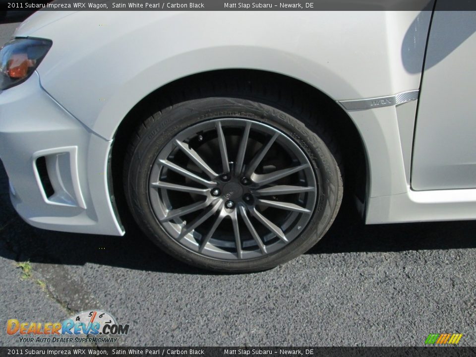 2011 Subaru Impreza WRX Wagon Satin White Pearl / Carbon Black Photo #24