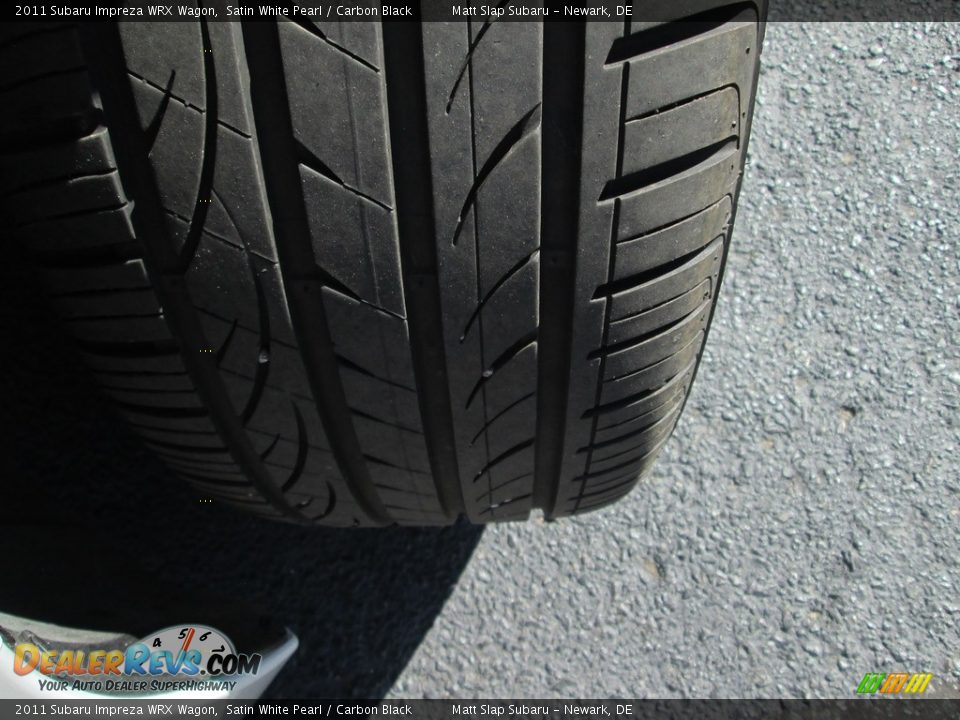2011 Subaru Impreza WRX Wagon Satin White Pearl / Carbon Black Photo #25