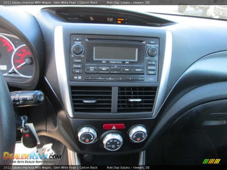 2011 Subaru Impreza WRX Wagon Satin White Pearl / Carbon Black Photo #27