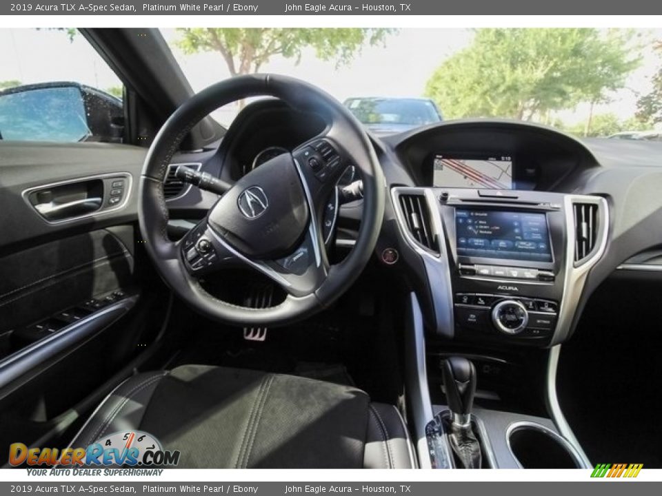 2019 Acura TLX A-Spec Sedan Platinum White Pearl / Ebony Photo #28