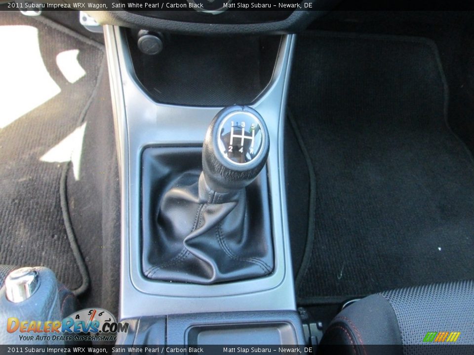 2011 Subaru Impreza WRX Wagon Satin White Pearl / Carbon Black Photo #28
