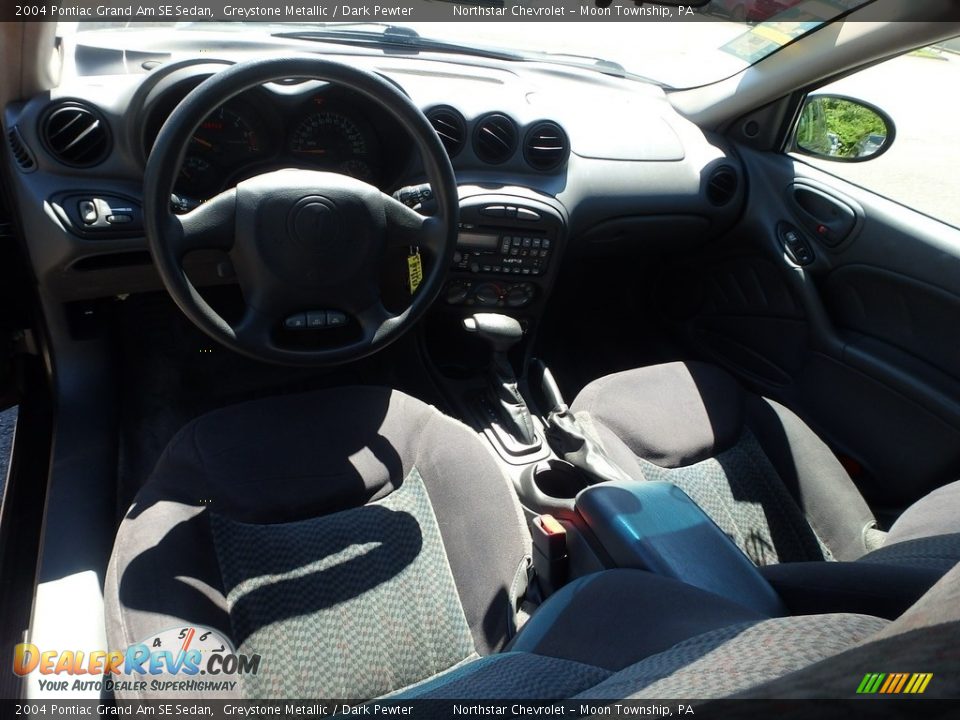 2004 Pontiac Grand Am SE Sedan Greystone Metallic / Dark Pewter Photo #10