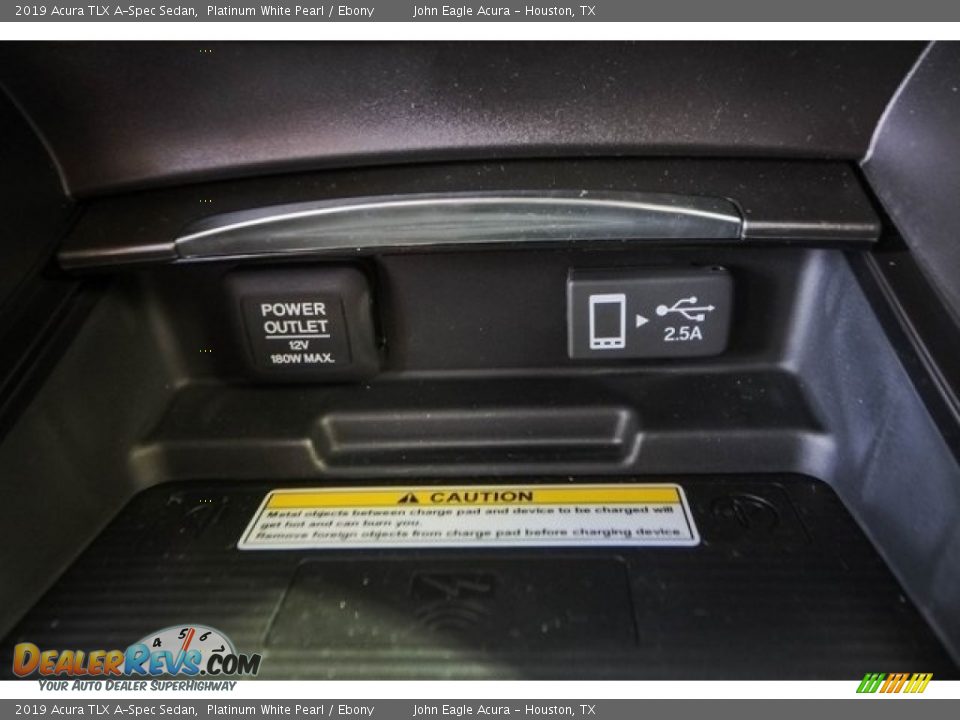 2019 Acura TLX A-Spec Sedan Platinum White Pearl / Ebony Photo #35