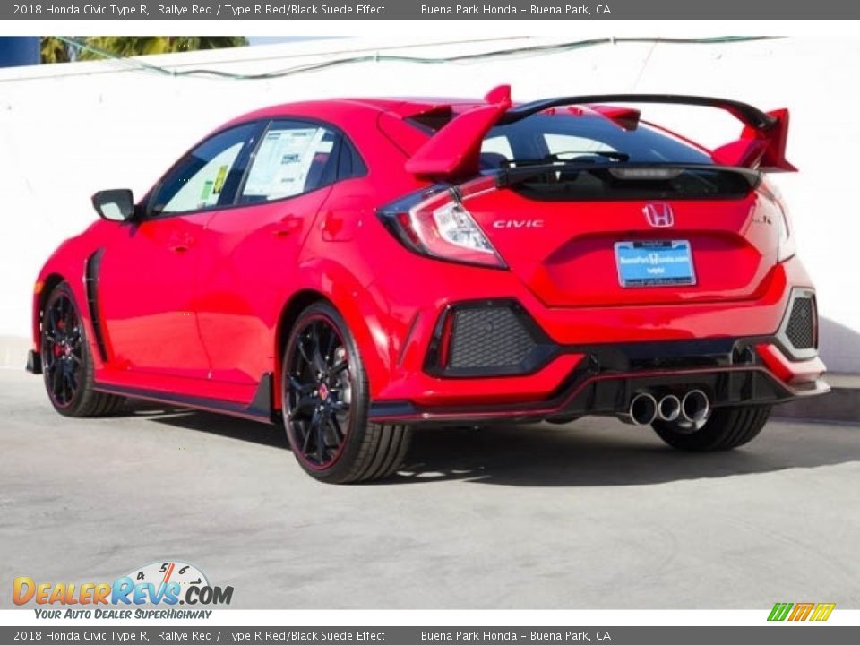 2018 Honda Civic Type R Rallye Red / Type R Red/Black Suede Effect Photo #2