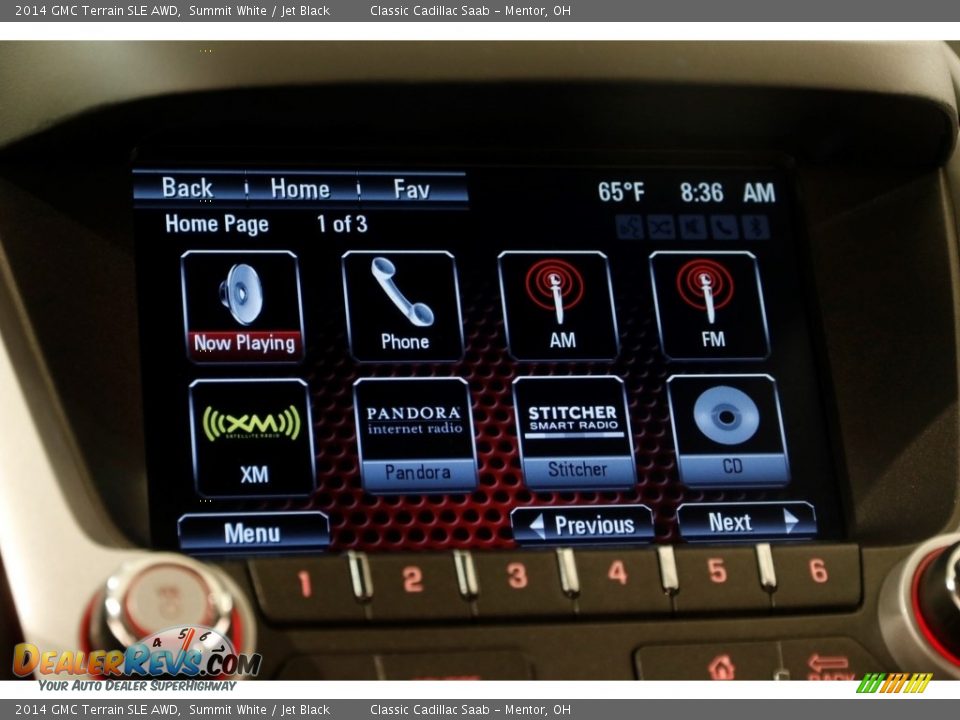2014 GMC Terrain SLE AWD Summit White / Jet Black Photo #10