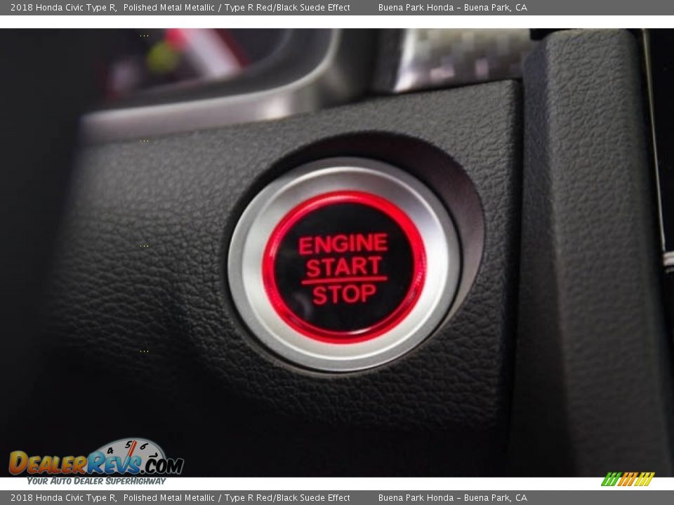 2018 Honda Civic Type R Polished Metal Metallic / Type R Red/Black Suede Effect Photo #13