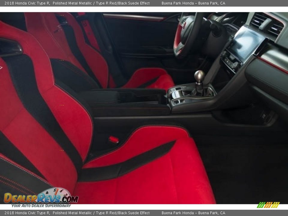 2018 Honda Civic Type R Polished Metal Metallic / Type R Red/Black Suede Effect Photo #18