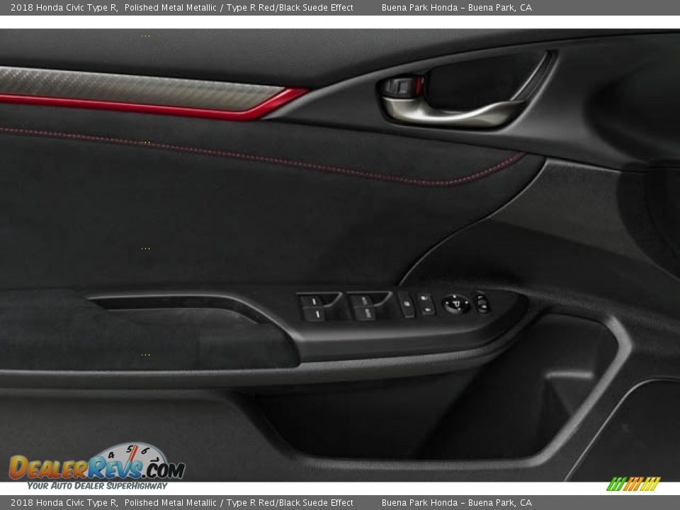 2018 Honda Civic Type R Polished Metal Metallic / Type R Red/Black Suede Effect Photo #23