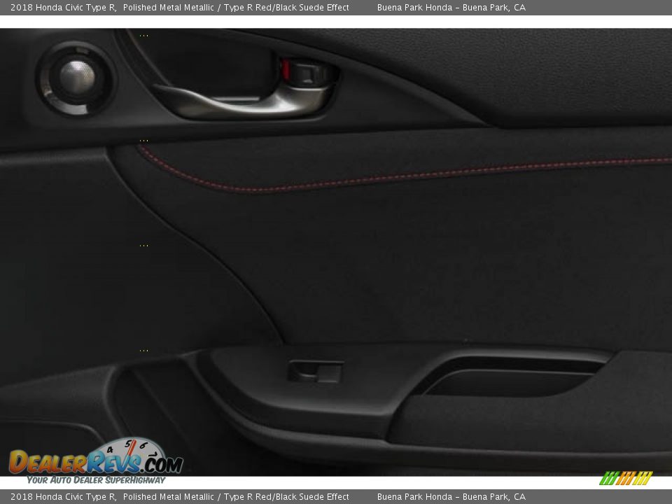 2018 Honda Civic Type R Polished Metal Metallic / Type R Red/Black Suede Effect Photo #26