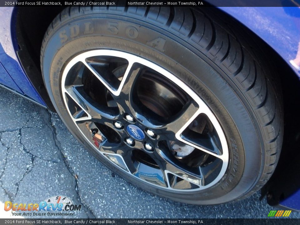 2014 Ford Focus SE Hatchback Blue Candy / Charcoal Black Photo #14