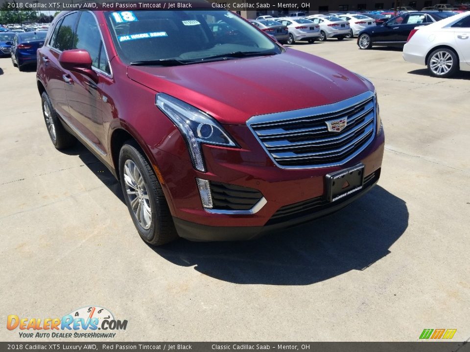 2018 Cadillac XT5 Luxury AWD Red Passion Tintcoat / Jet Black Photo #1