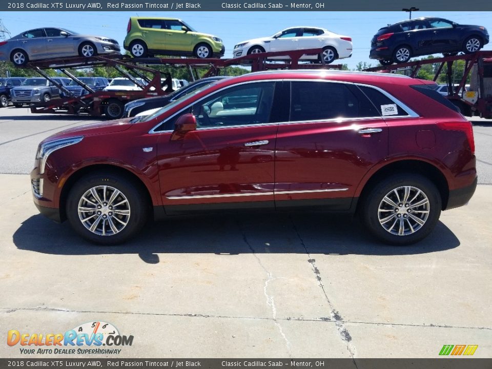 2018 Cadillac XT5 Luxury AWD Red Passion Tintcoat / Jet Black Photo #2