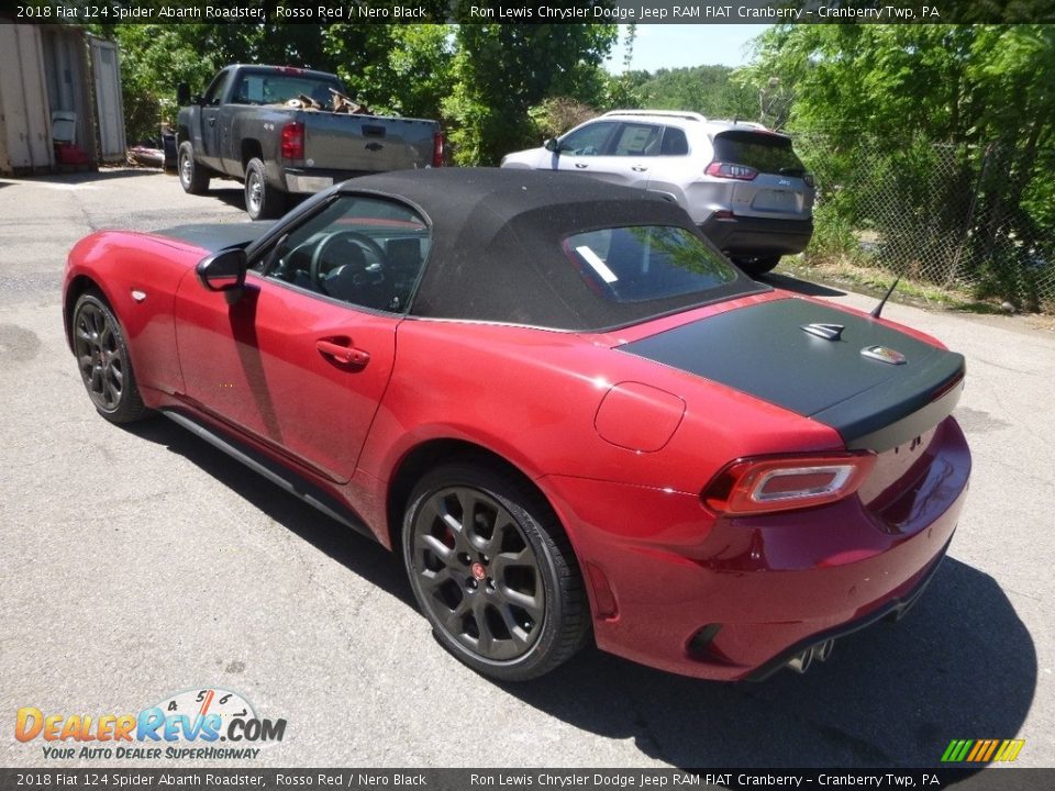 2018 Fiat 124 Spider Abarth Roadster Rosso Red / Nero Black Photo #3