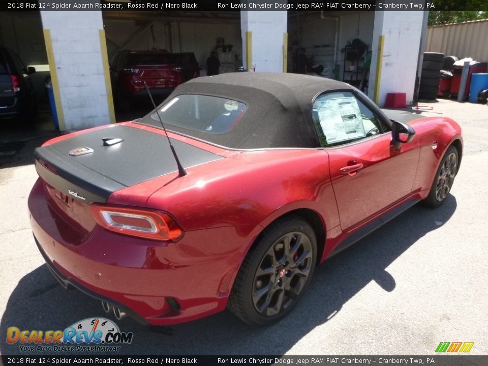 2018 Fiat 124 Spider Abarth Roadster Rosso Red / Nero Black Photo #5