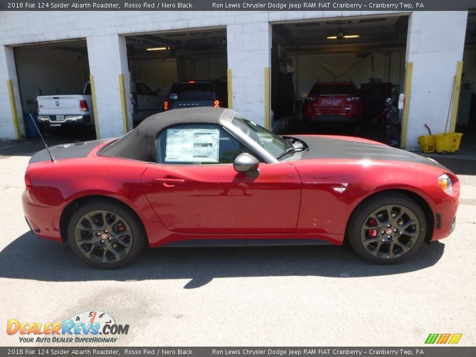 2018 Fiat 124 Spider Abarth Roadster Rosso Red / Nero Black Photo #6