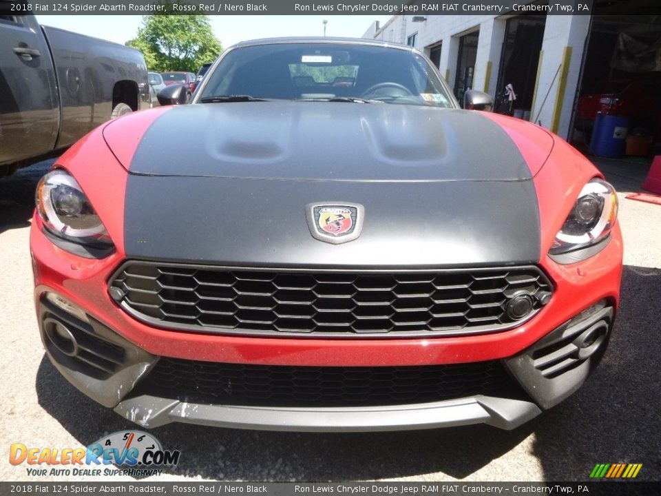 2018 Fiat 124 Spider Abarth Roadster Rosso Red / Nero Black Photo #8