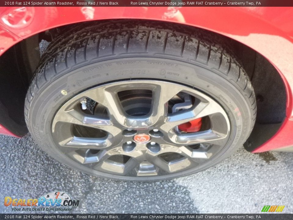 2018 Fiat 124 Spider Abarth Roadster Rosso Red / Nero Black Photo #9
