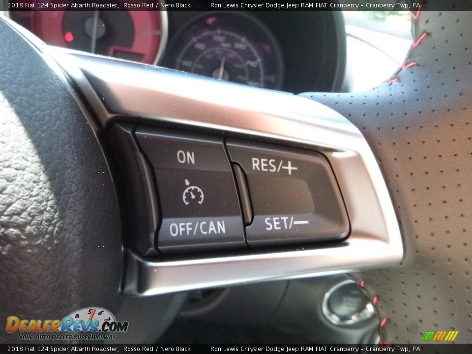 2018 Fiat 124 Spider Abarth Roadster Rosso Red / Nero Black Photo #19