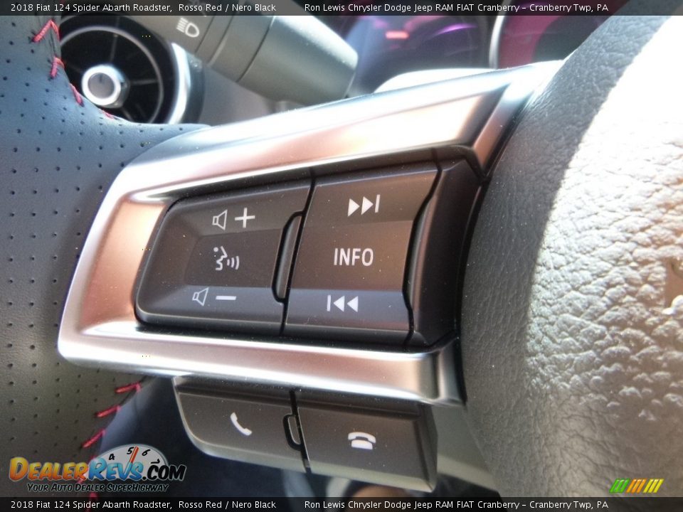 2018 Fiat 124 Spider Abarth Roadster Rosso Red / Nero Black Photo #20