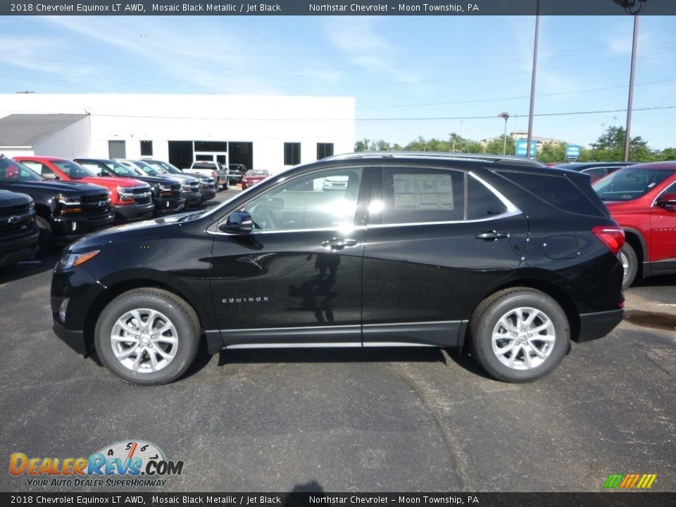 2018 Chevrolet Equinox LT AWD Mosaic Black Metallic / Jet Black Photo #2
