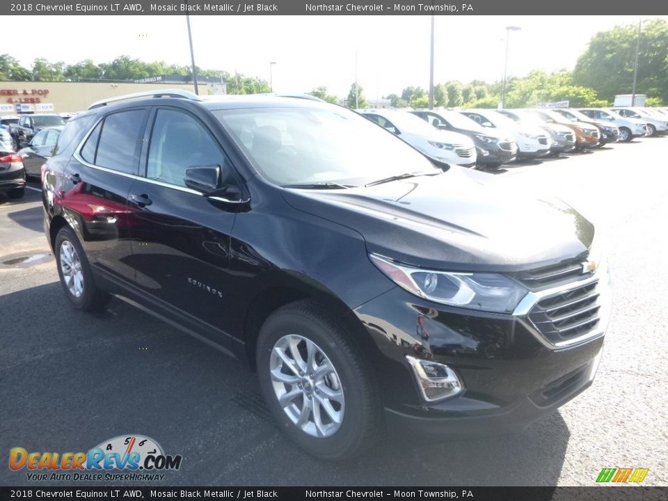 2018 Chevrolet Equinox LT AWD Mosaic Black Metallic / Jet Black Photo #7