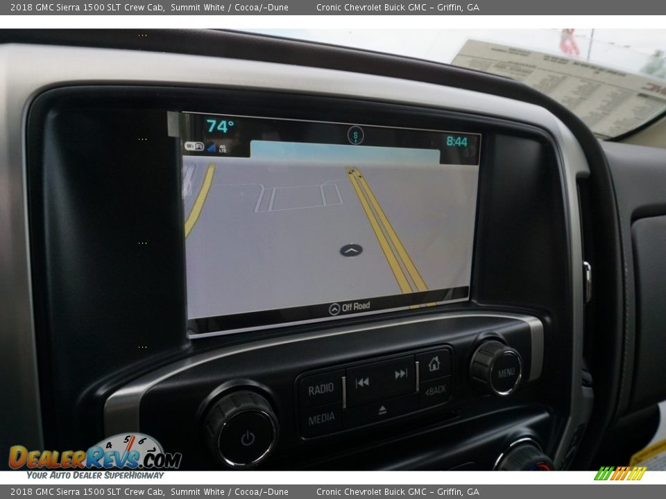 2018 GMC Sierra 1500 SLT Crew Cab Summit White / Cocoa/­Dune Photo #6