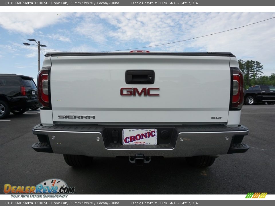 2018 GMC Sierra 1500 SLT Crew Cab Summit White / Cocoa/­Dune Photo #11
