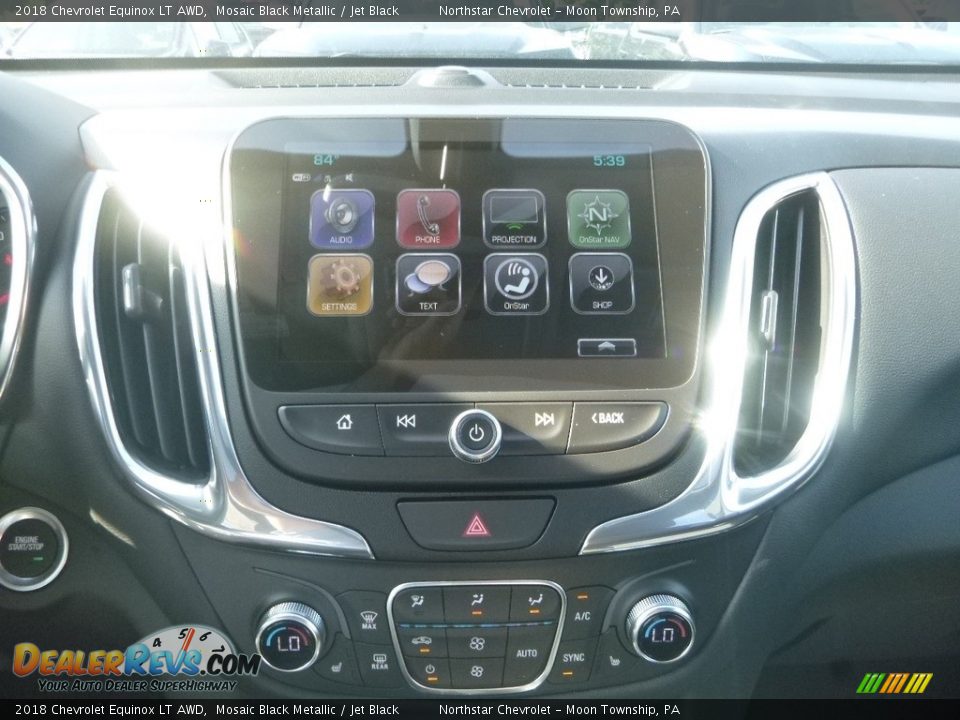 2018 Chevrolet Equinox LT AWD Mosaic Black Metallic / Jet Black Photo #17