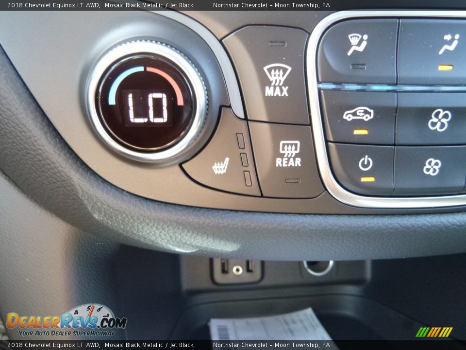 2018 Chevrolet Equinox LT AWD Mosaic Black Metallic / Jet Black Photo #19