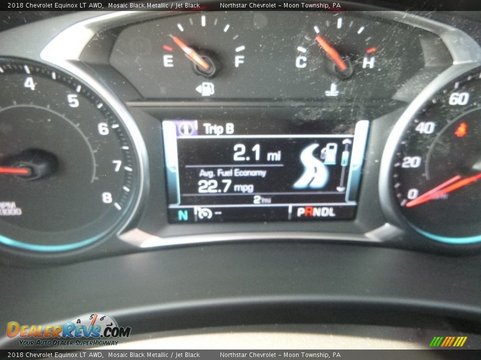 2018 Chevrolet Equinox LT AWD Mosaic Black Metallic / Jet Black Photo #20