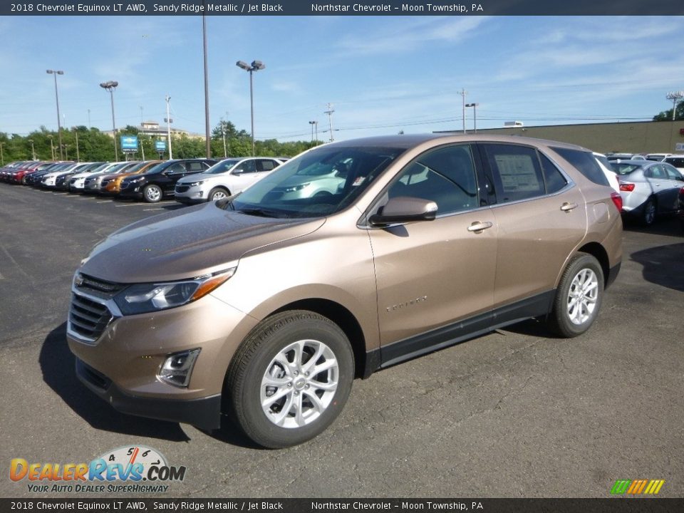 2018 Chevrolet Equinox LT AWD Sandy Ridge Metallic / Jet Black Photo #1