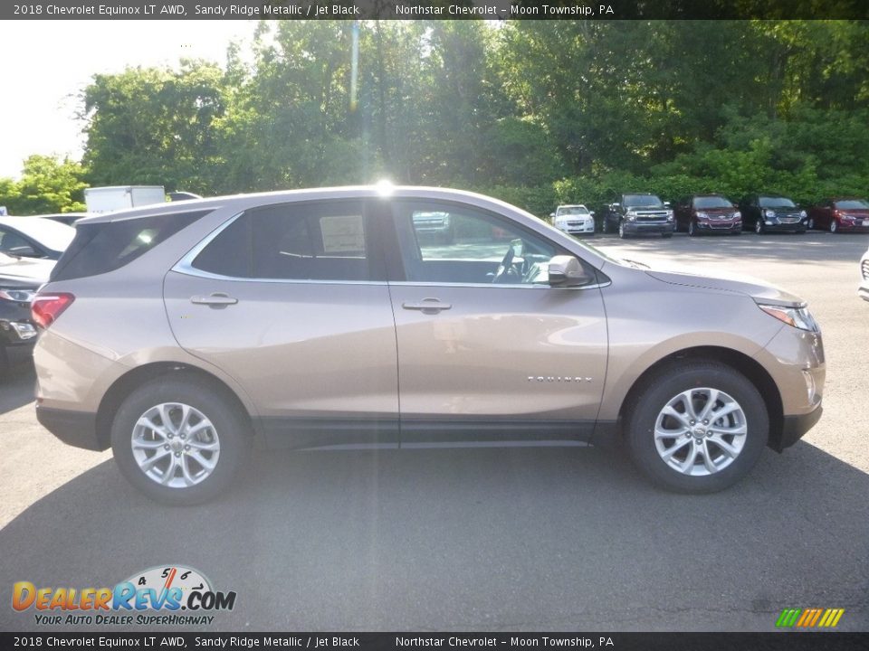 2018 Chevrolet Equinox LT AWD Sandy Ridge Metallic / Jet Black Photo #6